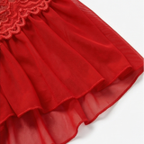 Velara – Women's Floral Lace Teddy with Ruffle Hem