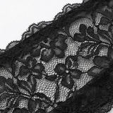 Velaire – Women's Floral Lace Bodysuit Set with Garter Belt and Stockings