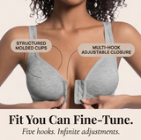 Veluna - Wireless Front Closure Comfort Bra