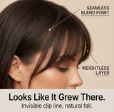Fringelle – Seamless Clip-In Bangs Topper