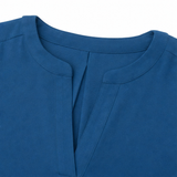 Drapelle – Women's Split V-Neck Drape Blouse