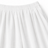 Elovena – Asymmetric Hem Matching Set with Wide-Leg Pants