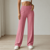 Elyra – Women's Wide Leg Yoga Pants with Crossover Waist
