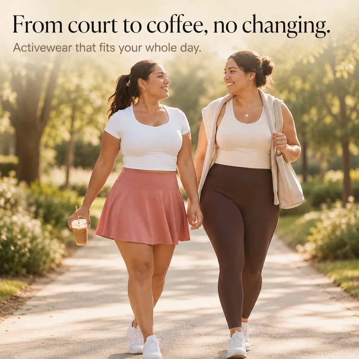 Movella – Plus Size Tennis Skort with Built-in Shorts and Pockets