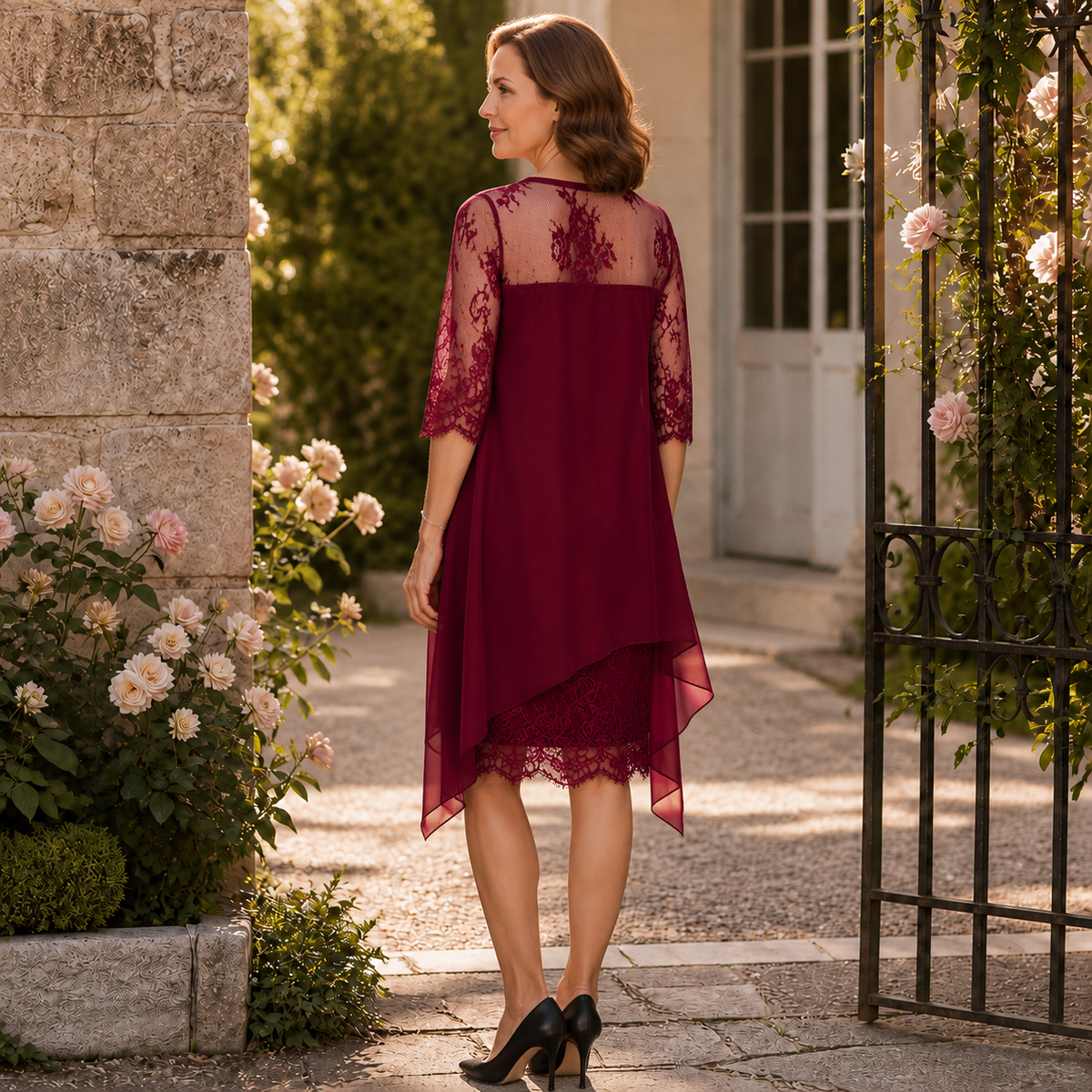 Wearbella – The High-Low Lace-Look Dress That Actually Fits