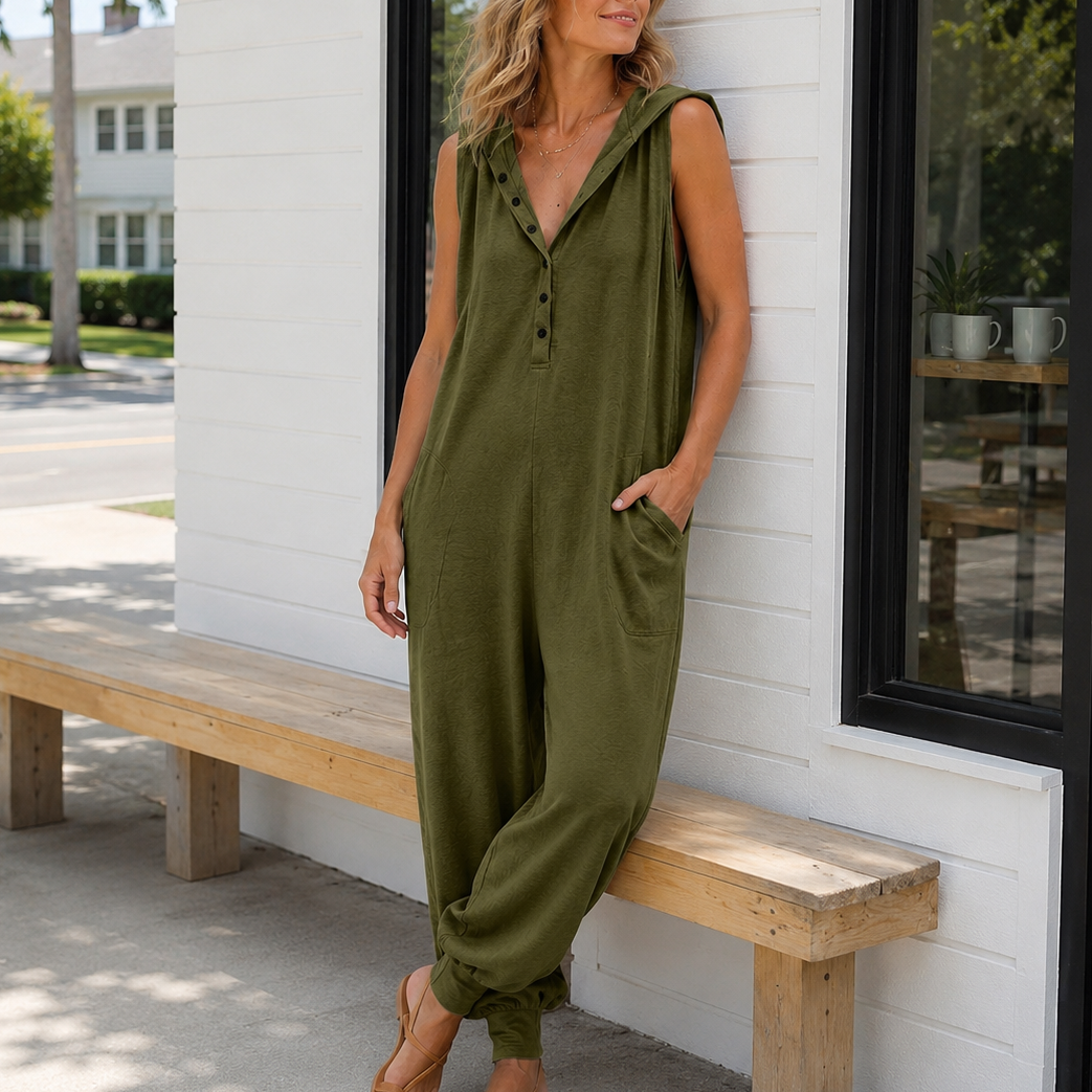 Wearbella – Sleeveless Hooded Jumpsuit That Skips The Guesswork
