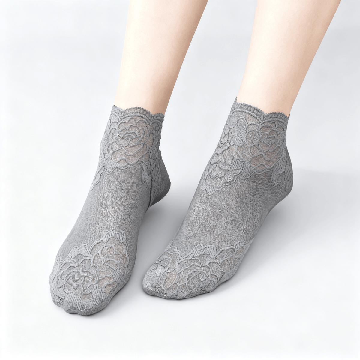Feeluxe - Elegant Lace Socks for Women