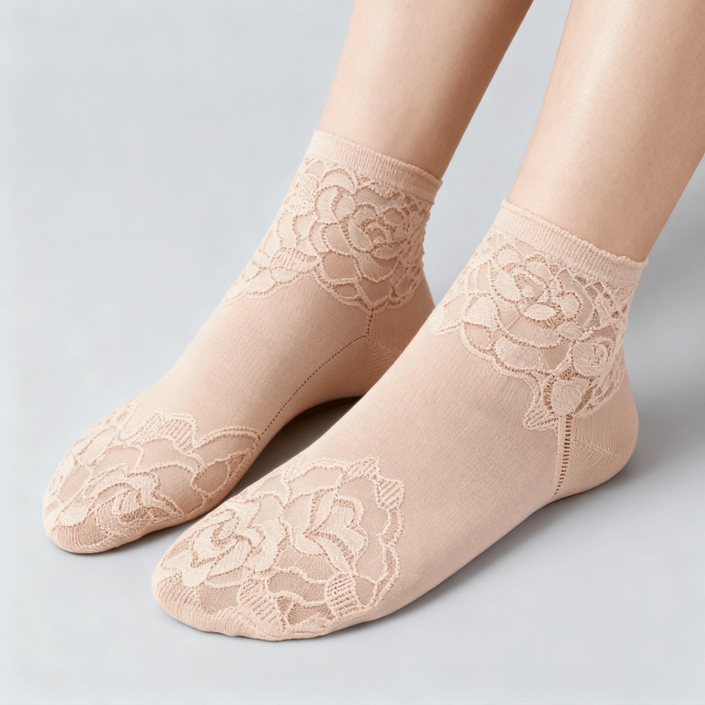 Feeluxe - Elegant Lace Socks for Women