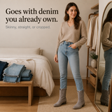 Charwell – Suede Western Ankle Boots