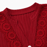 Wearbella – Lace-Sleeve Top That Moves With You
