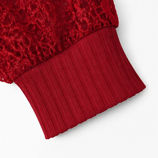 Wearbella – Lace-Sleeve Top That Moves With You