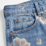 Blomara – Women's Floral Print Wide-Leg Jeans