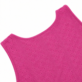 Florelle – Eyelet Peplum V-Neck Tank Top for Women, Flowy Sleeveless Summer Top