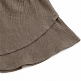 Florelle – Layered Ruffle Shorts with Drawstring Waist