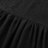 Florelle – Women's Eyelet Babydoll Dress with Criss Cross V Neck and Flutter Sleeves
