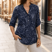 Navy Floral