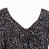 Florenza – Floral V-neck Short Sleeve Tunic Top for Women