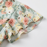 Florenza – Women's Floral V-Neck Smocked Midi Dress