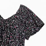Florenza – Floral V-neck Short Sleeve Tunic Top for Women