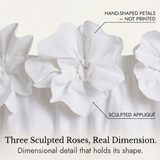 Florenza – Women's Sculpted Rose Off-Shoulder Dress