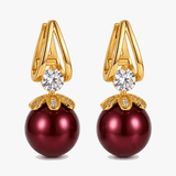 Florenza – Sparkling Pearl Drop Earrings