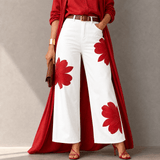 Florenza – Women's Bold Floral Wide-Leg Jeans