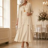 Florenza – Women's Elegant Lace and Chiffon Dress Set