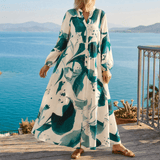 Floressa – Abstract Floral Maxi Dress