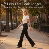 Florevia Women's Elongating Wide-Leg Flare Pants
