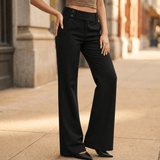 Florevia Women's Elongating Wide-Leg Flare Pants