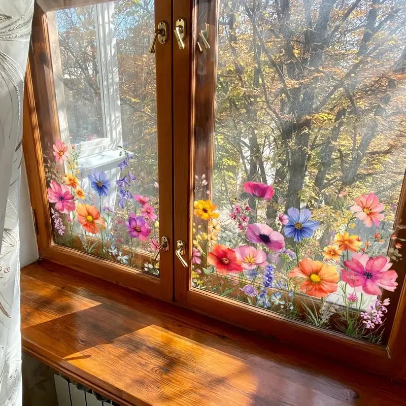 Florenza – Watercolor Wildflower Window Clings