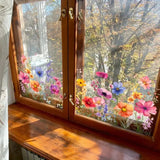 Florenza – Watercolor Wildflower Window Clings