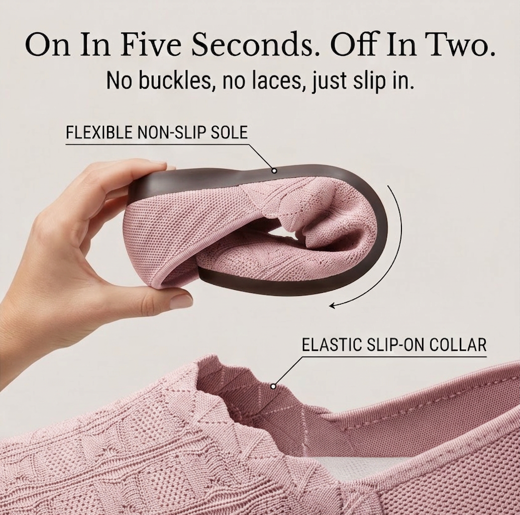 Soflyn – Breathable Woven Slip-On Flats
