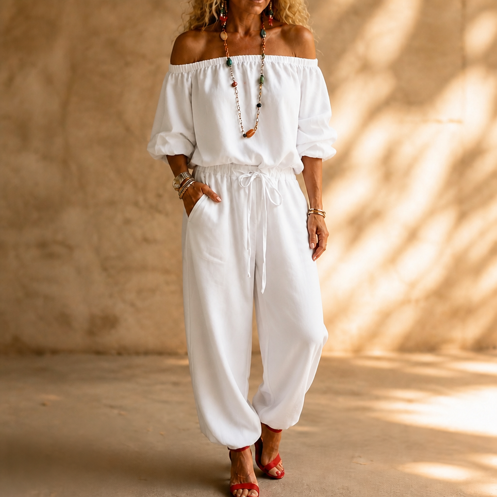 Wearbella – Off-Shoulder Jumpsuit That Skips The Styling