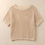 Aerela – Breezy Open Weave Knit Top