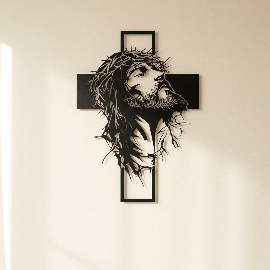 Gracemark – Laser Cut Iron Cross Wall Art