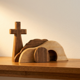 Risenna – Wooden Resurrection Cross and Empty Tomb
