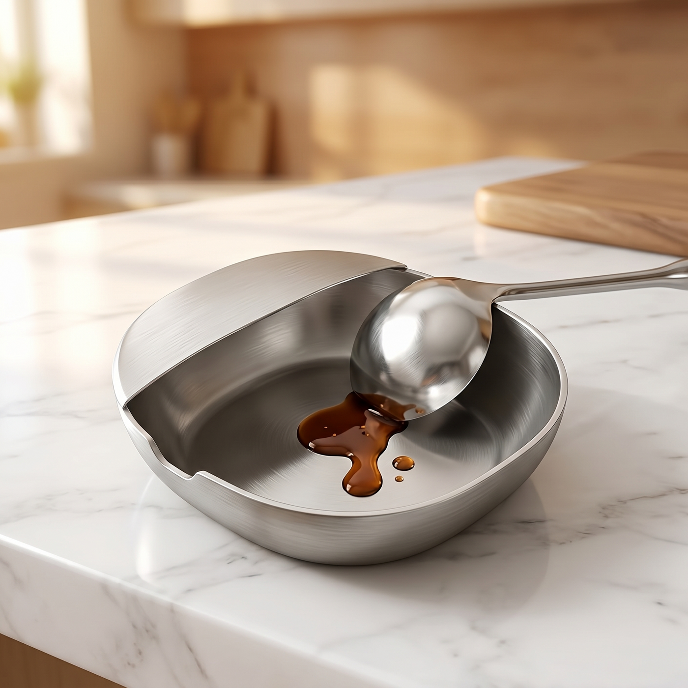 Spoonara – Heavy Stainless Spoon Rest for Tidy Counters