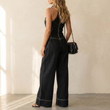 Lunelle – Women's Sculpted Halter Jumpsuit