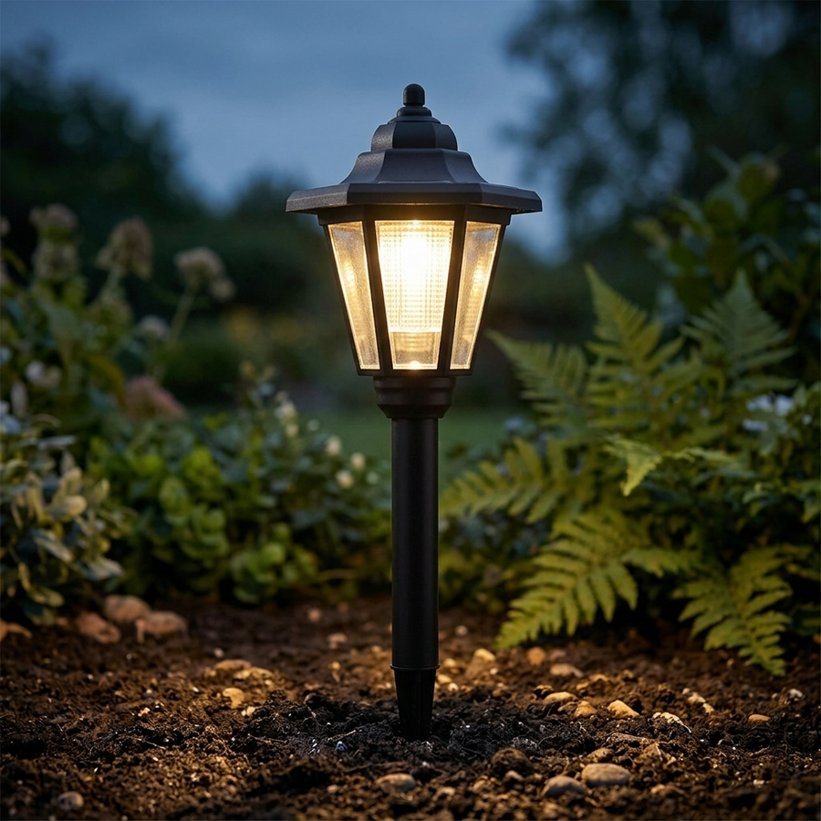 Lumivera – Vintage Hexagonal Solar Garden Light