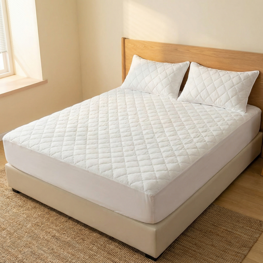 Slumbelle – Waterproof Quilted Mattress Cover & Pillowcase Set
