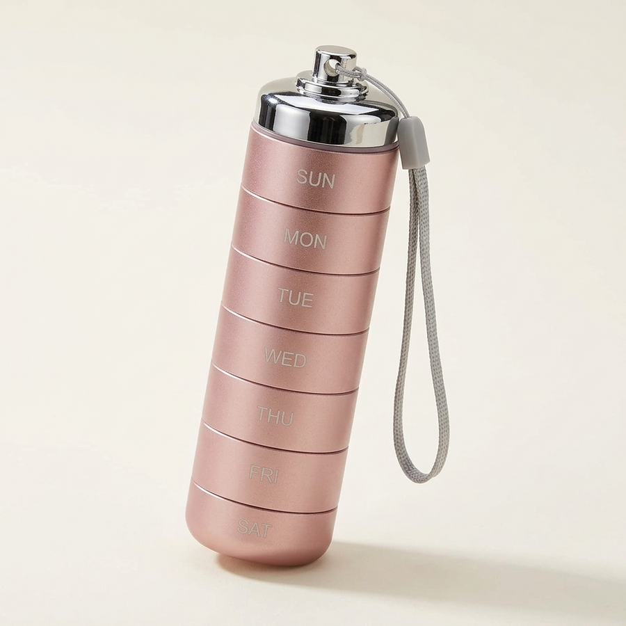 Pillvault – Waterproof 7 Day Aluminum Pill Organizer