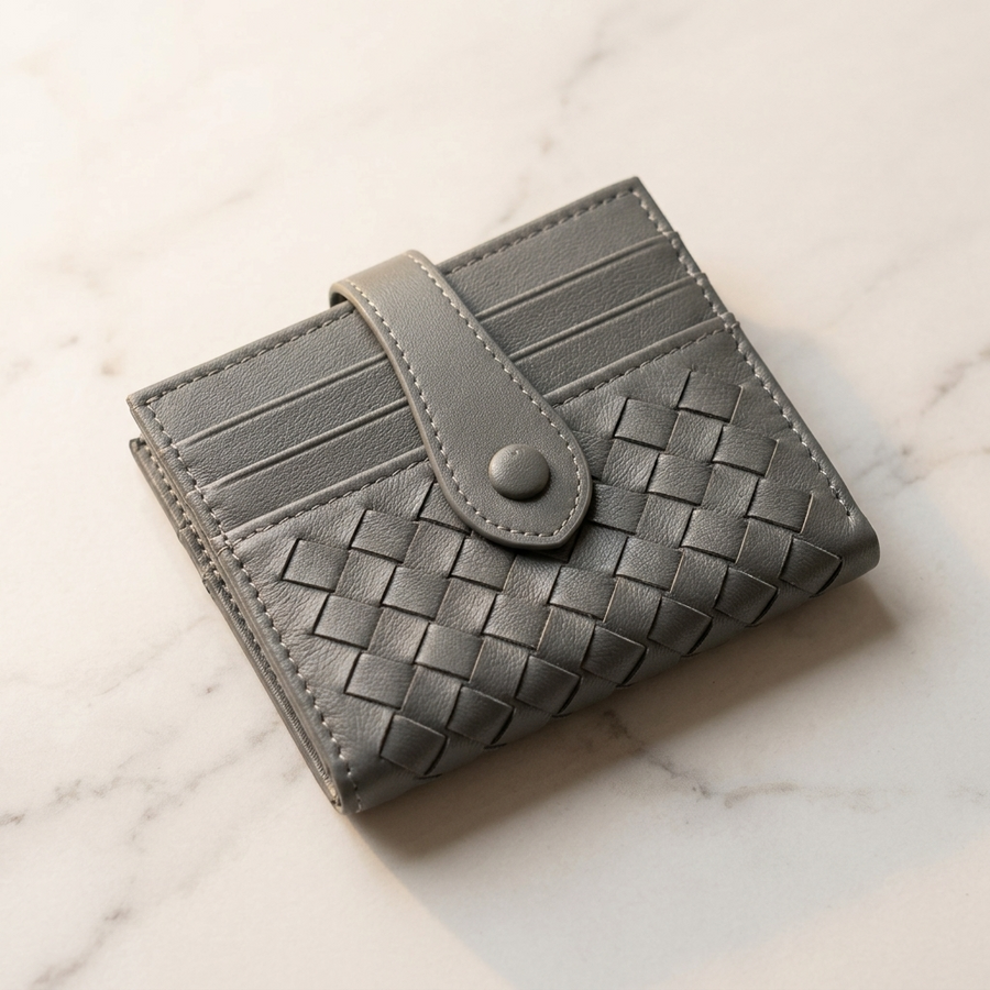 Tessara – Woven lambskin card wallet