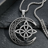 Lunara – Celtic Moon and Knot Pendant