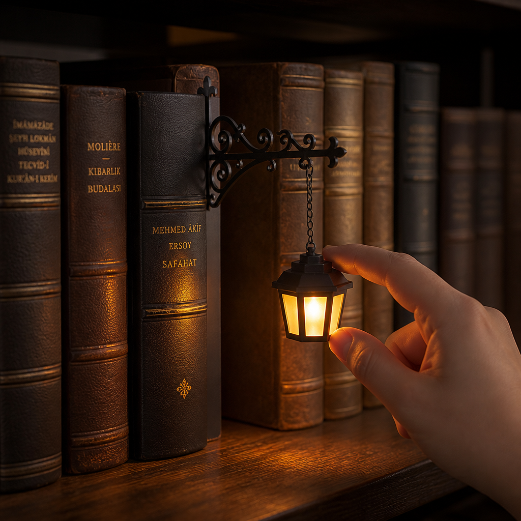 Nightpost – Streetlamp Bookend Shelf Light