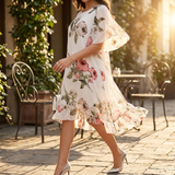 Floressa – Women's Floral Chiffon Midi Dress