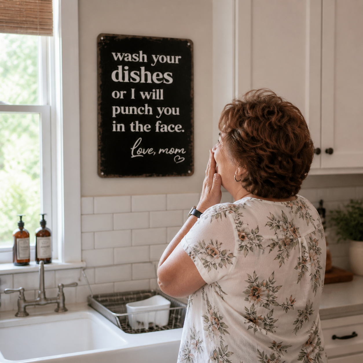 Mamacheek – Funny Kitchen Sign for Moms