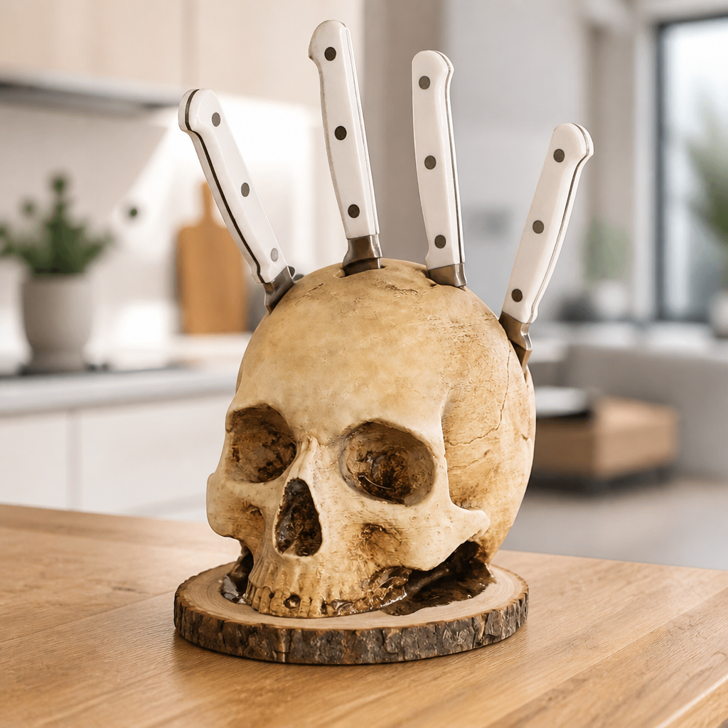 Osseo – Skull Knife Holder That Turns Storage Into Display