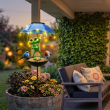Magic Frog – Solar Garden Lamp with Bird Feeder