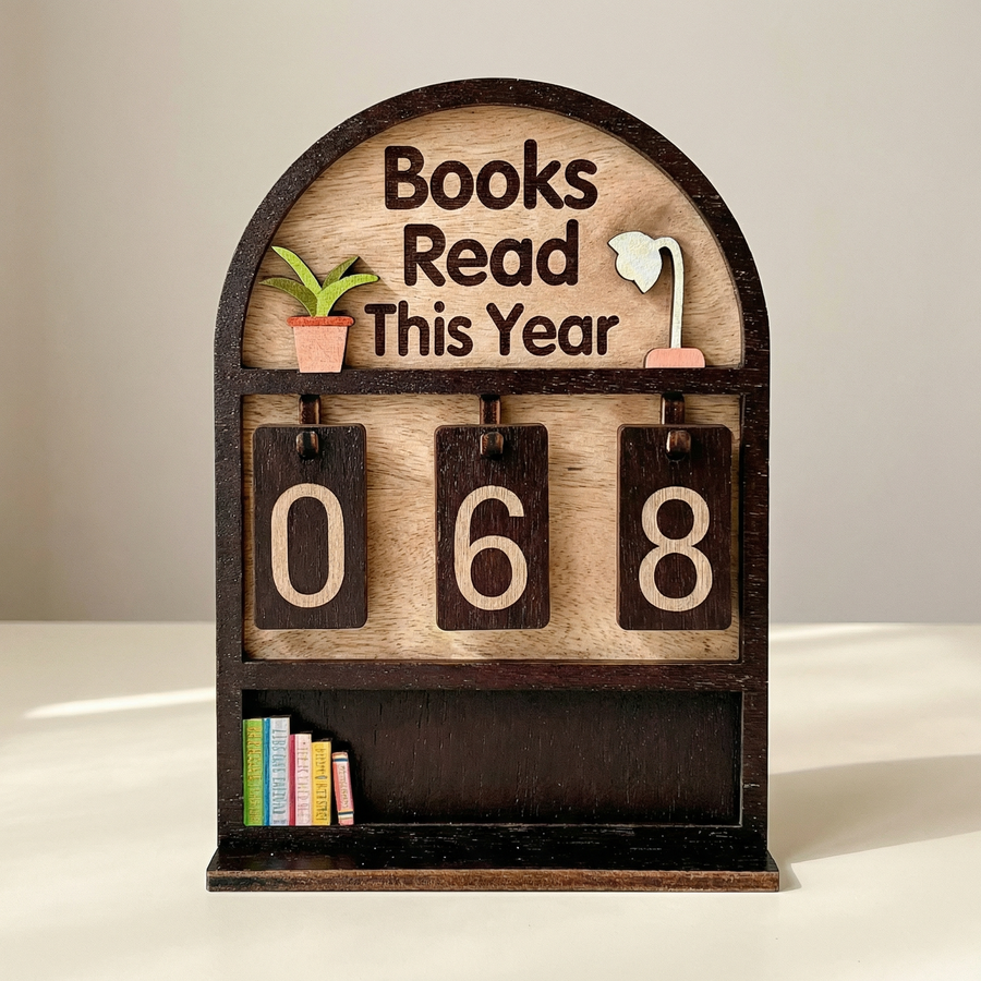 Pagewise – Wooden Reading Book Counter